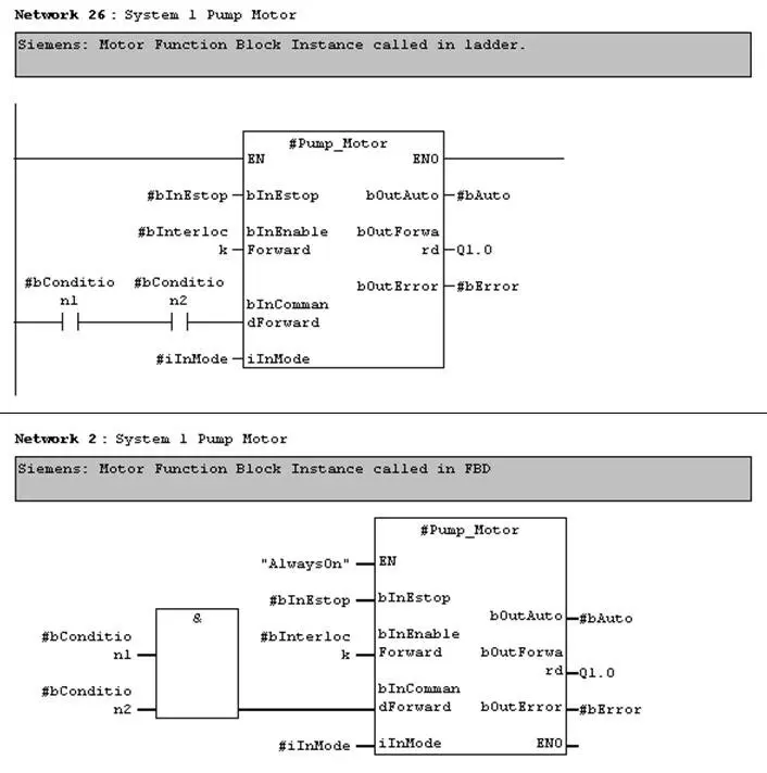Siemens Function Block Call
