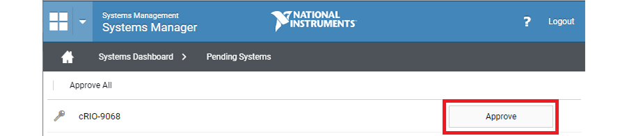 NI Systems manager