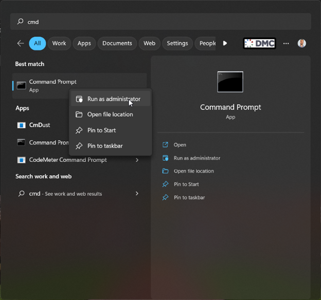 command prompt