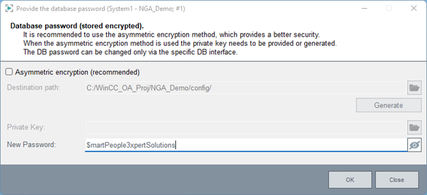 database password