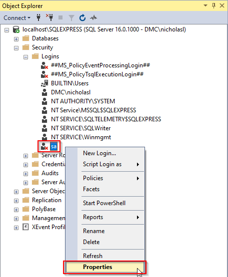 Object Explorer