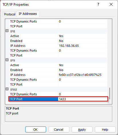 TCP Port
