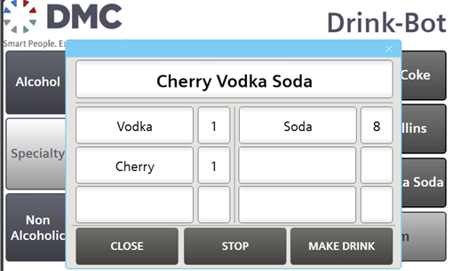 DrinkBot WinCC HMI Recipe Nested Faceplate