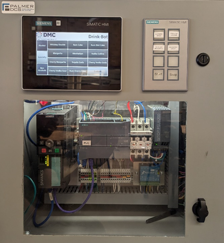 DMC Drinkbot HMI Closeup Main Screen