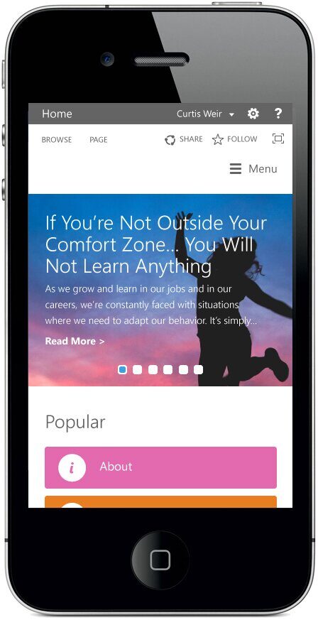 UI UX Intranet Mobile Design