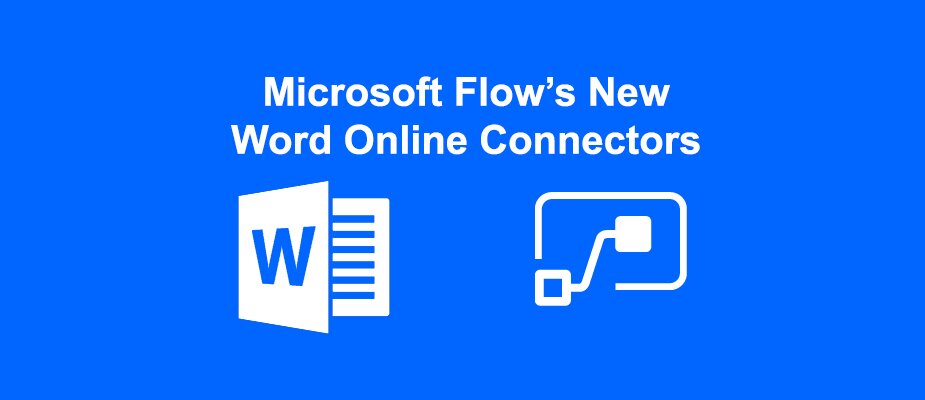 MS-Flow-Word-Online-Connectors