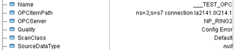screengrab of screen showing configuration error