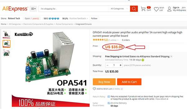 OPA541 Module on AliExpress