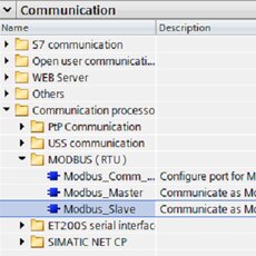 Using an S7-1500 PLC as a Modbus RTU Slave