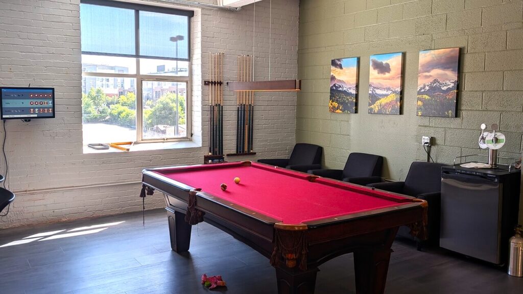 DMC office fun pool table