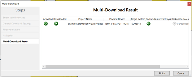 multi-download result twinsafe