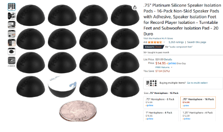Speaker pads