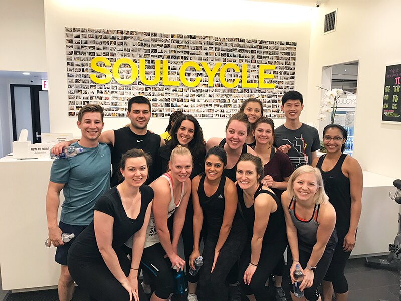 DMC Chicago team members attended a SoulCycle together