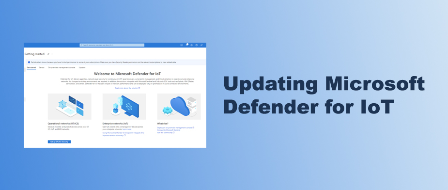 Updating Microsoft Defender for IoT