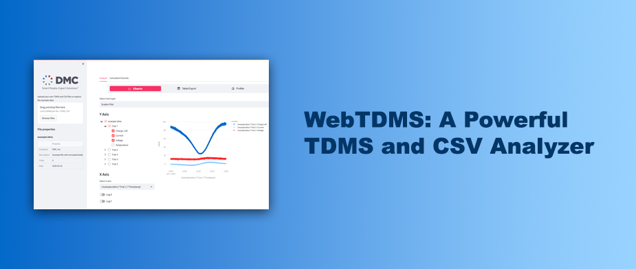 WebTDMS: A Powerful TDMS and CSV Analyzer