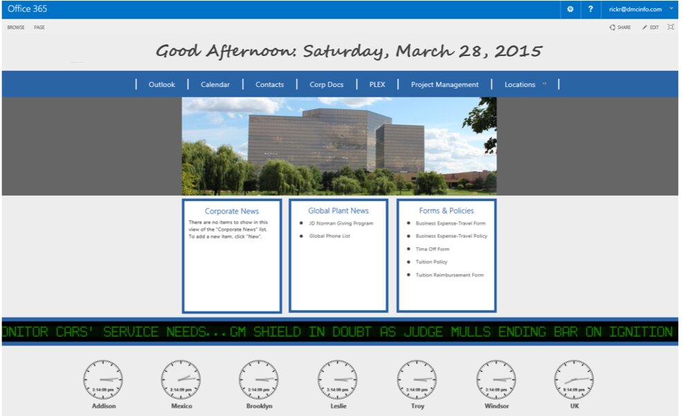 Intranet Design Example