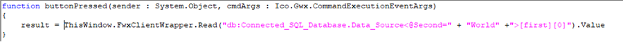 iconics genesis 64 SQL call