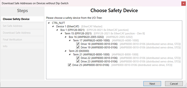 choose safety device
