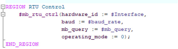 Modbus TCP code