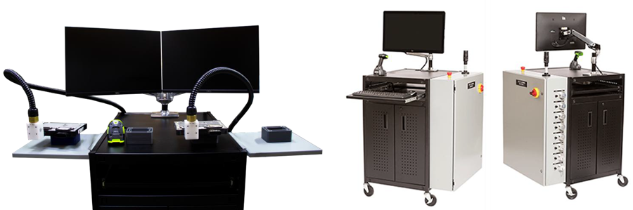 Three DMC test stands