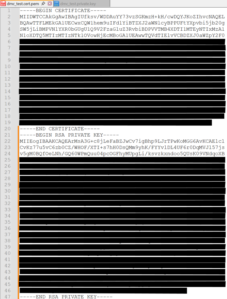 Root certificates