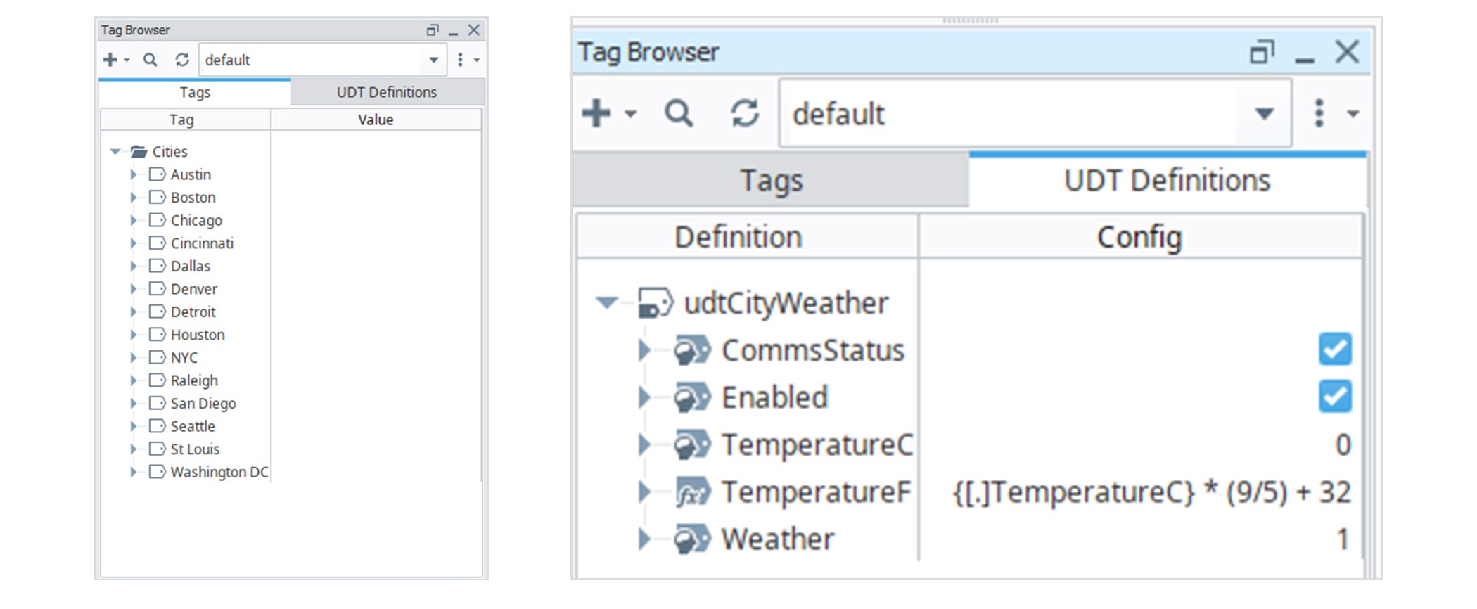 Ignition Perspective user defined types (UDT)