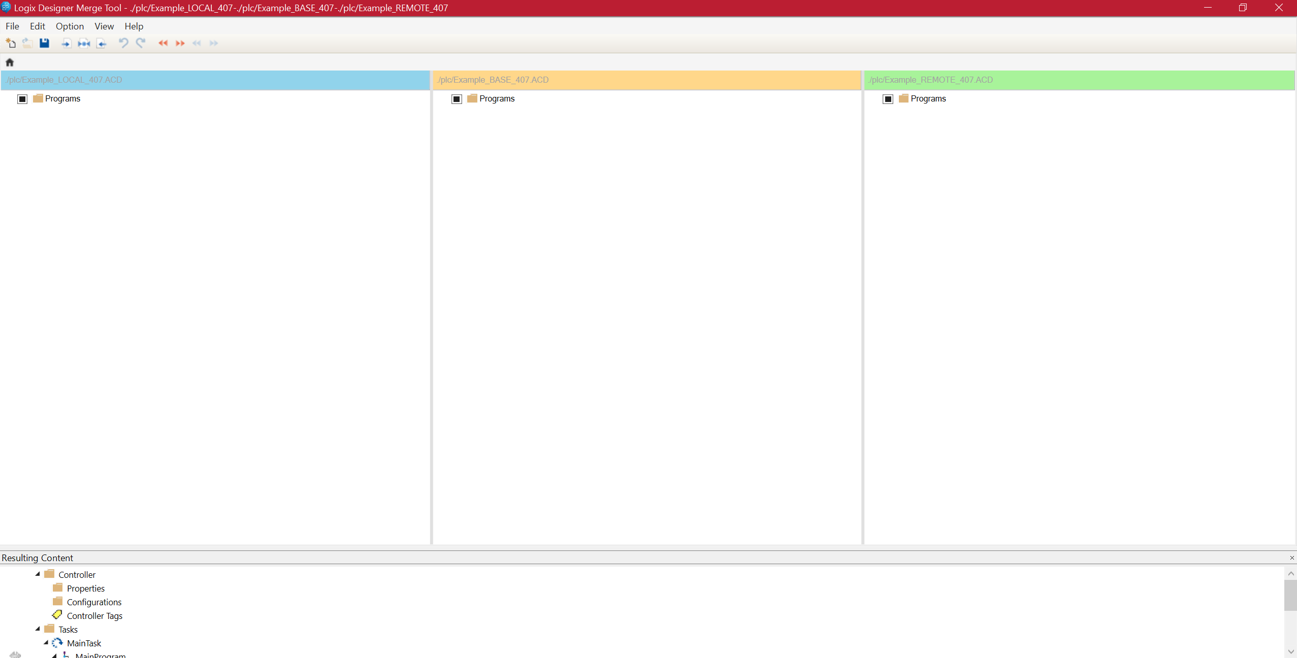 Controller view with top-level project changes.